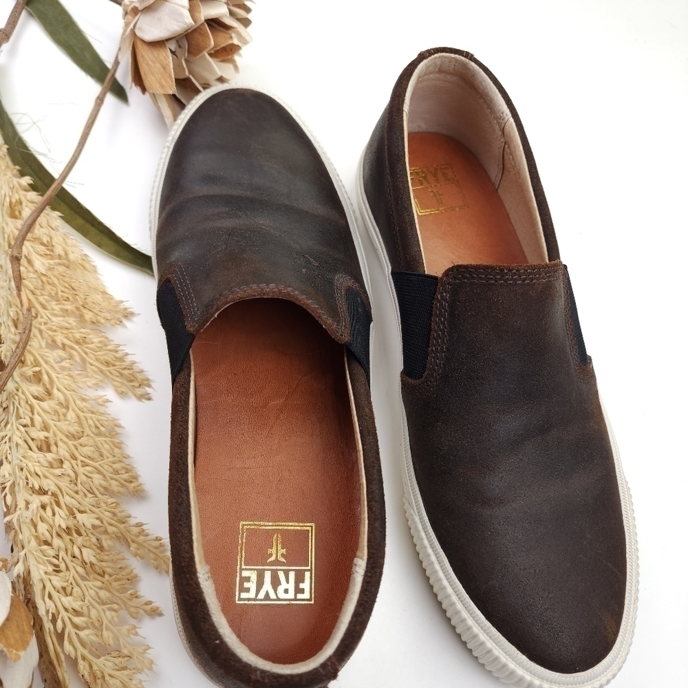 FRYE Men's Brown Loafers Sz 8 - Picture 3 of 7